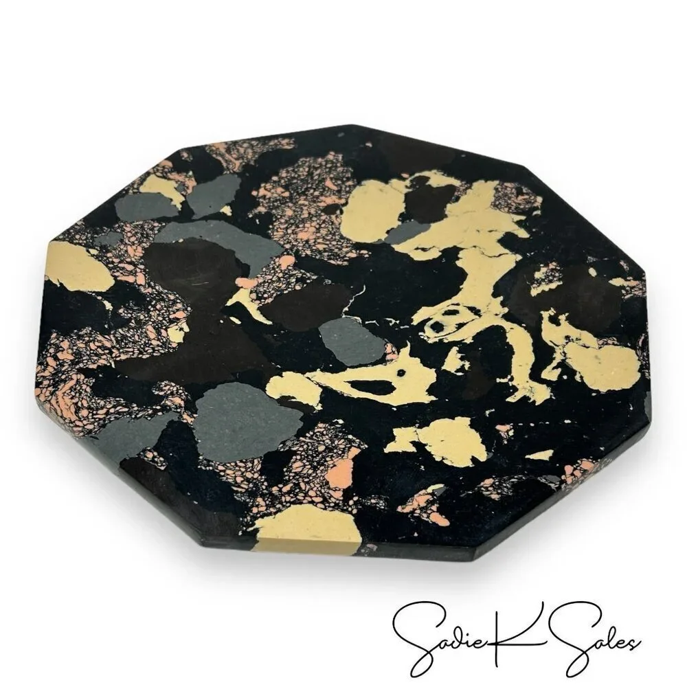 DVF for‎ Target Marble Stone Lazy Susan Serving Stand Diane Von Furstenberg